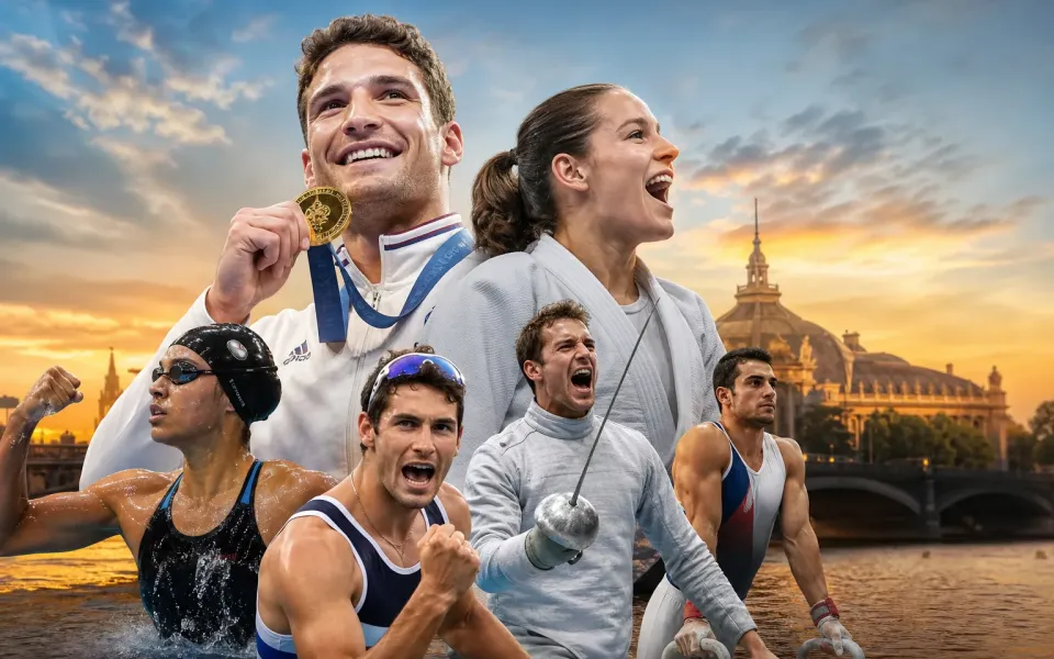 Illustration du quiz Champions olympiques français