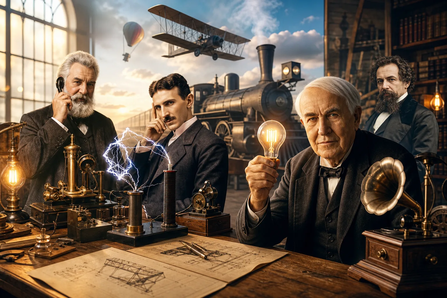 Illustration du quiz Inventions - Facile