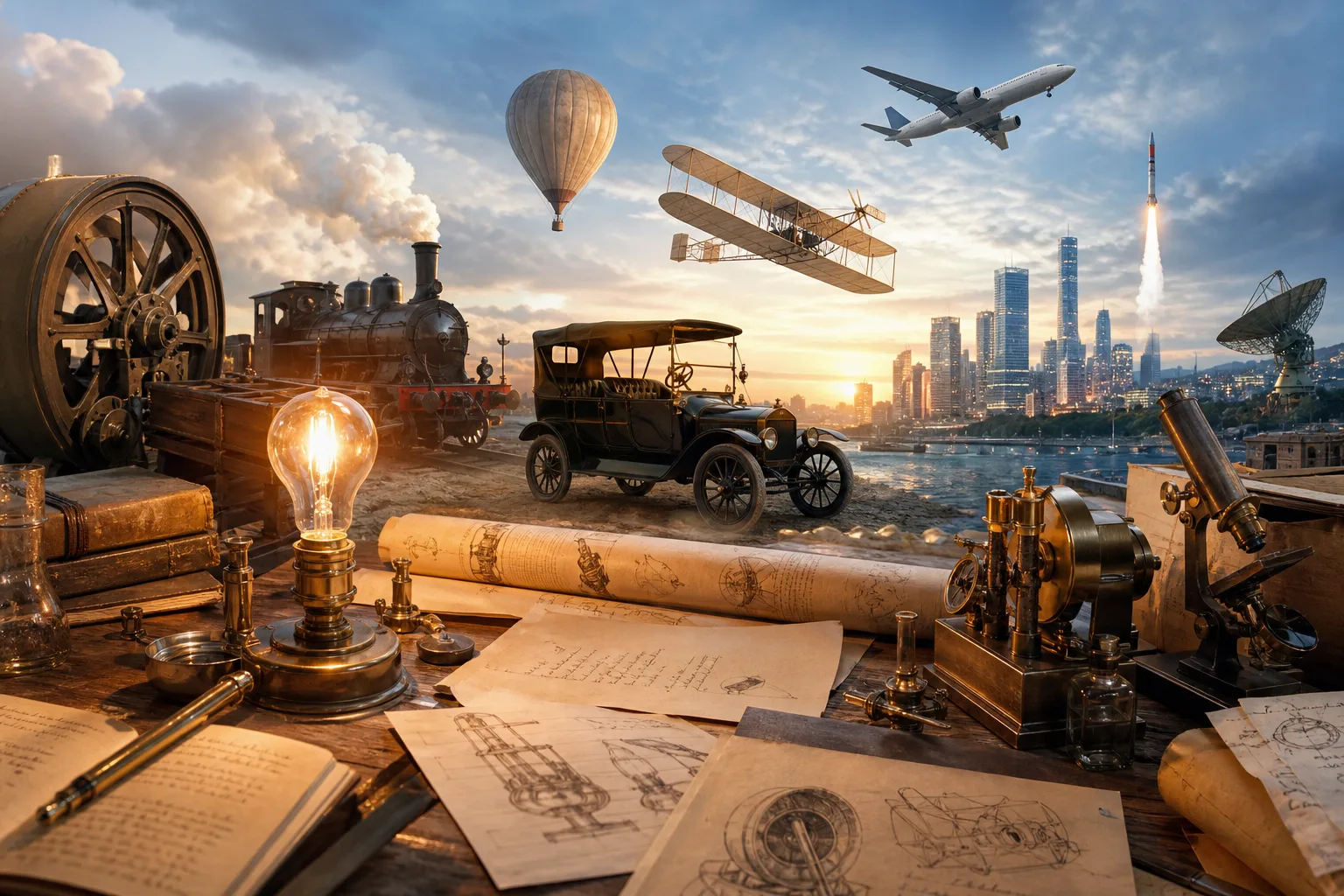 Illustration du quiz Inventions - Moyen