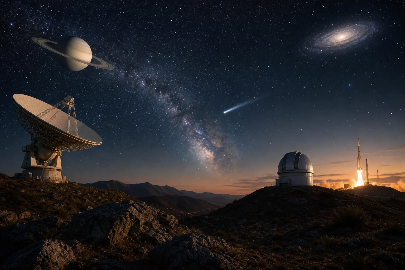 Illustration du quiz Astronomie - Moyen